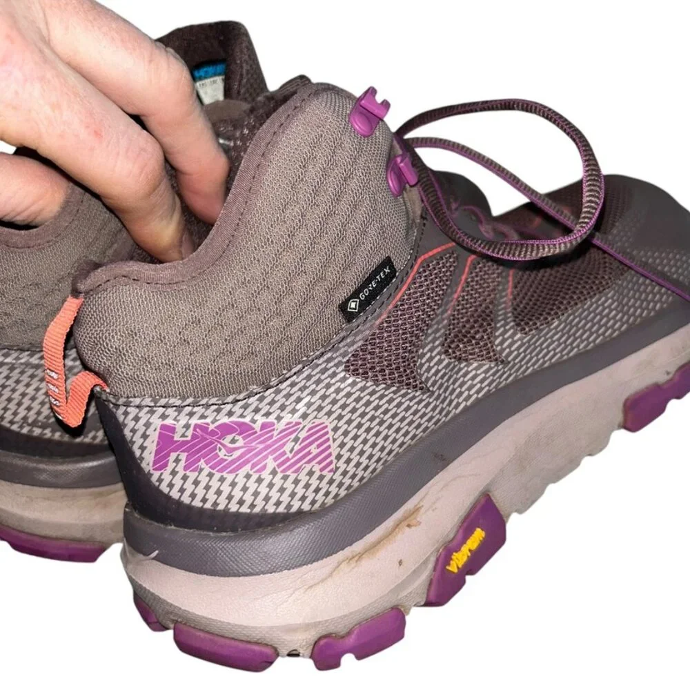 hoka one one plum purple pink high top sneakers 8